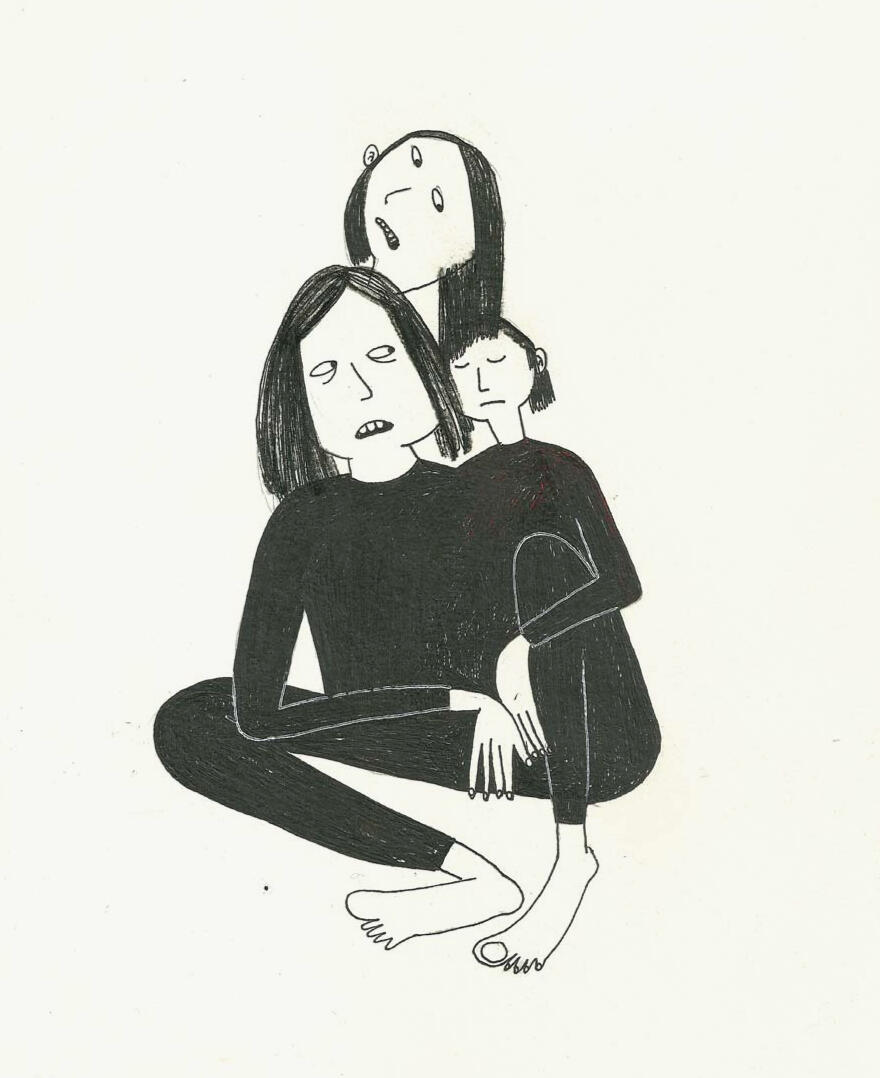 Mixed feelings 8 x 10 inches | Pen on paper | 2014