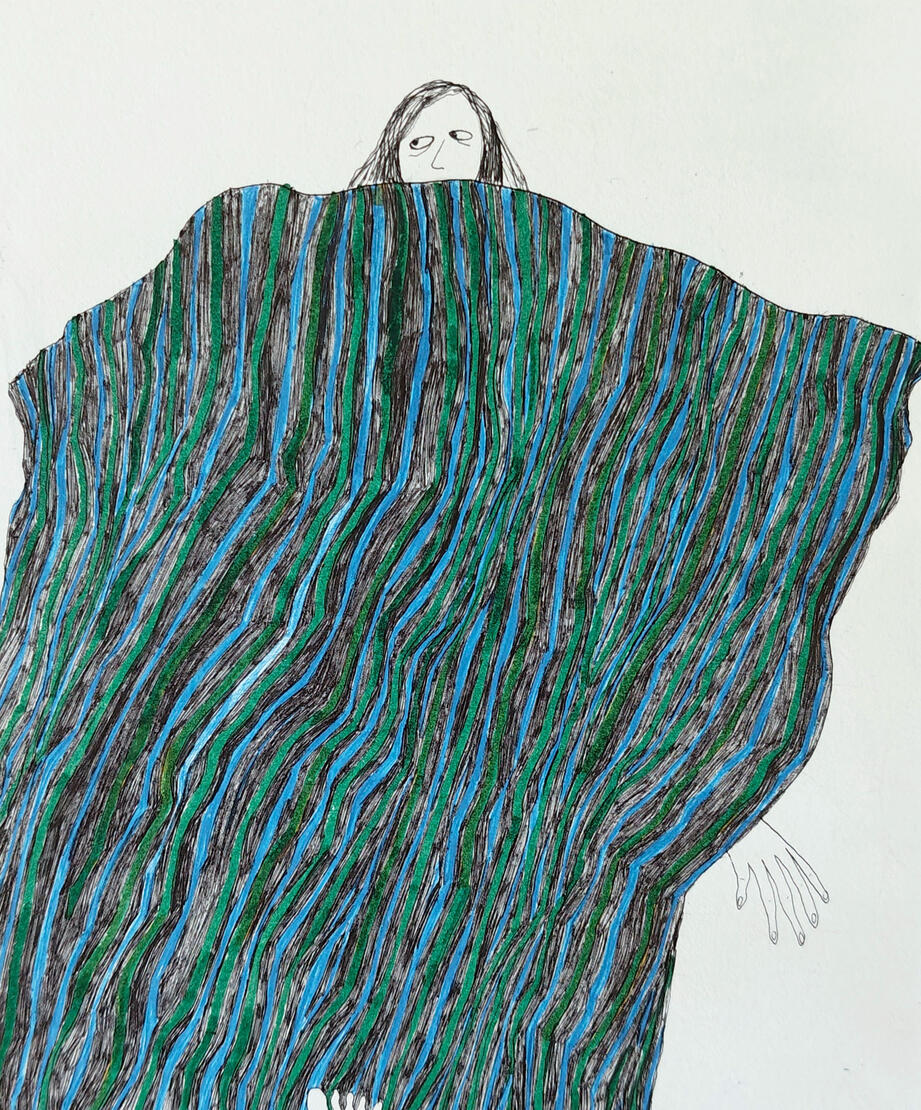 Blanket 8 x 10 inches | Pen on paper | 2017