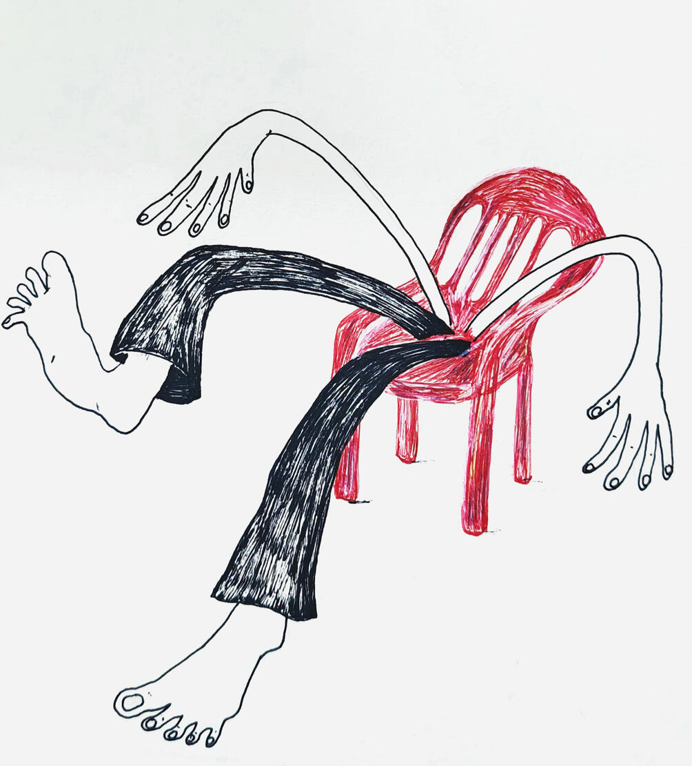 I&#39;m trying 8 x 6.5 inches | Pen on paper | 2024