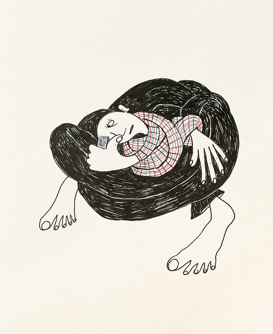 Tangled 5.6 x 7.8 inches | Pen on paper | 2025