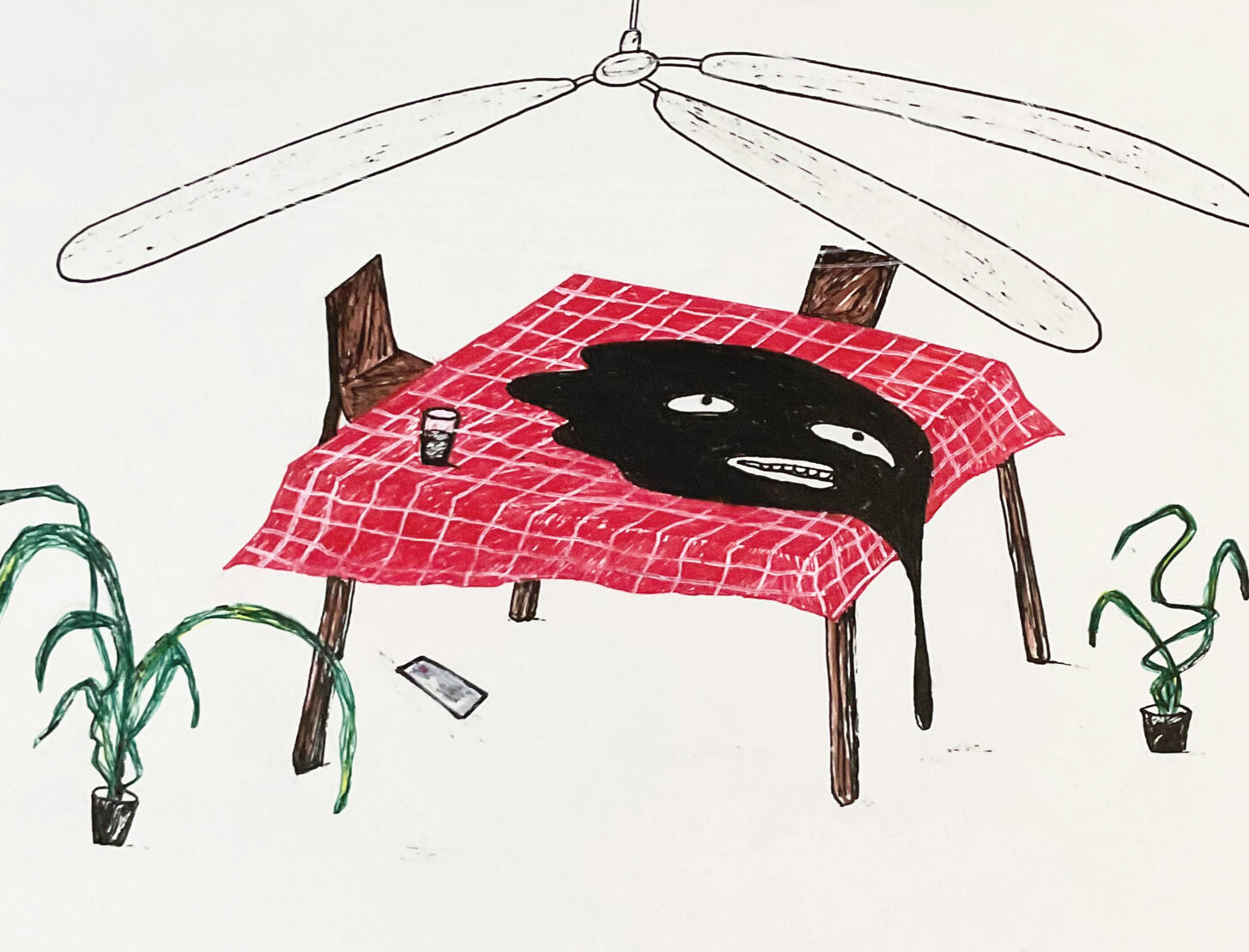 Embarrassed 7.8 x 5.6 inches | Pen on paper | 2025