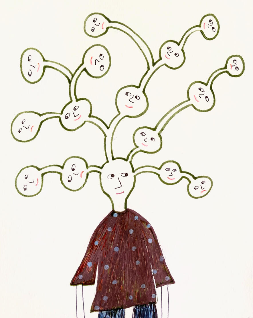 Feelings 5.7 x 7.8 inches | Pen on paper | 2023