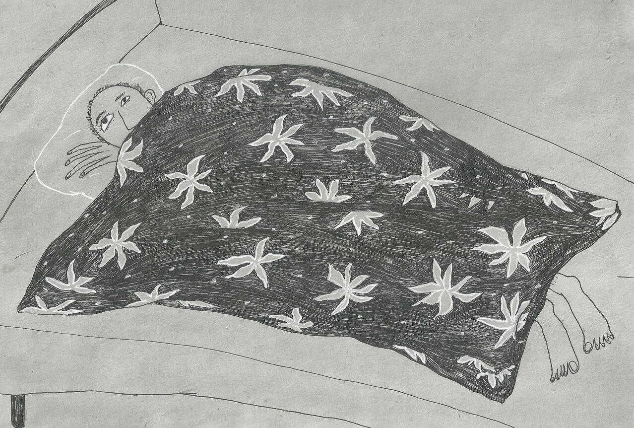 Daydream 10 x 8 inches | Pen and poster paint on paper | 2016