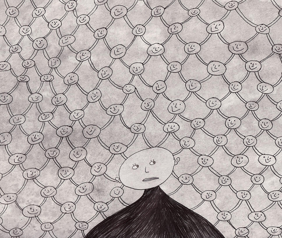 Drawings for Restricted Fixations, Issue 5, Latent Alien | 2021 A subscription based zine initiative by artist Renuka Rajiv